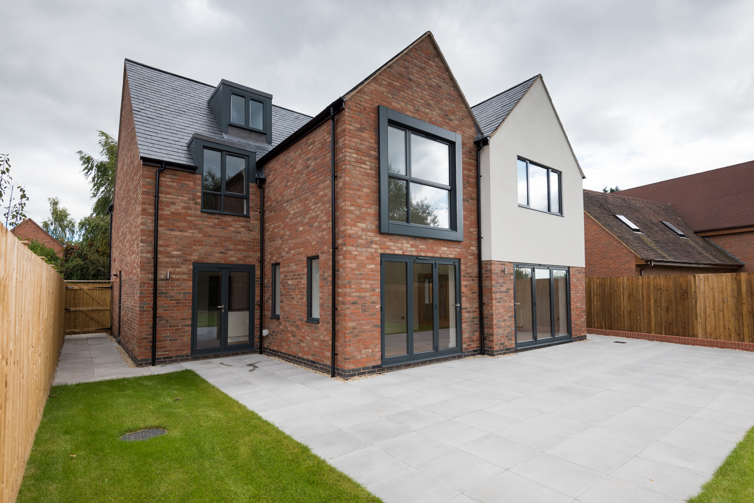 Wide view of a house installed with Origin windows and doors