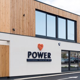 Front view of the modern gym building