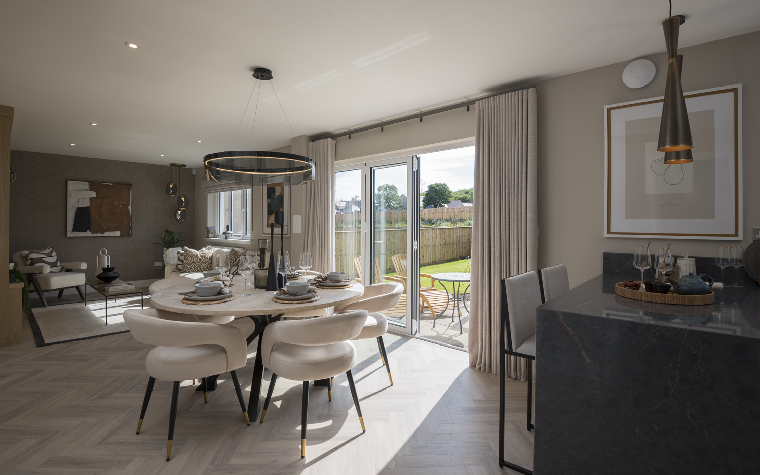 Energy-Efficient Aluminium Bifold Doors for Cala Homes’ Dunbar Development | Installed by Dalziel Home Design Ltd